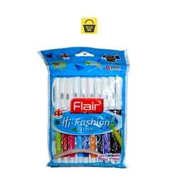 Flair Hi-Fashion Gel Pen 10 Ink Colours